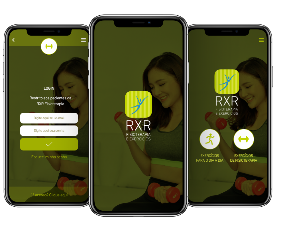RXR Fisio App de Exercícios Fisioterapêuticos